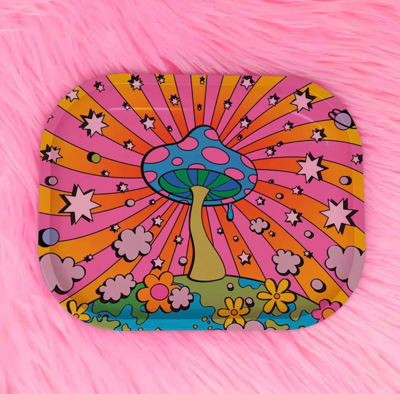 Woah mushroom rolling tray