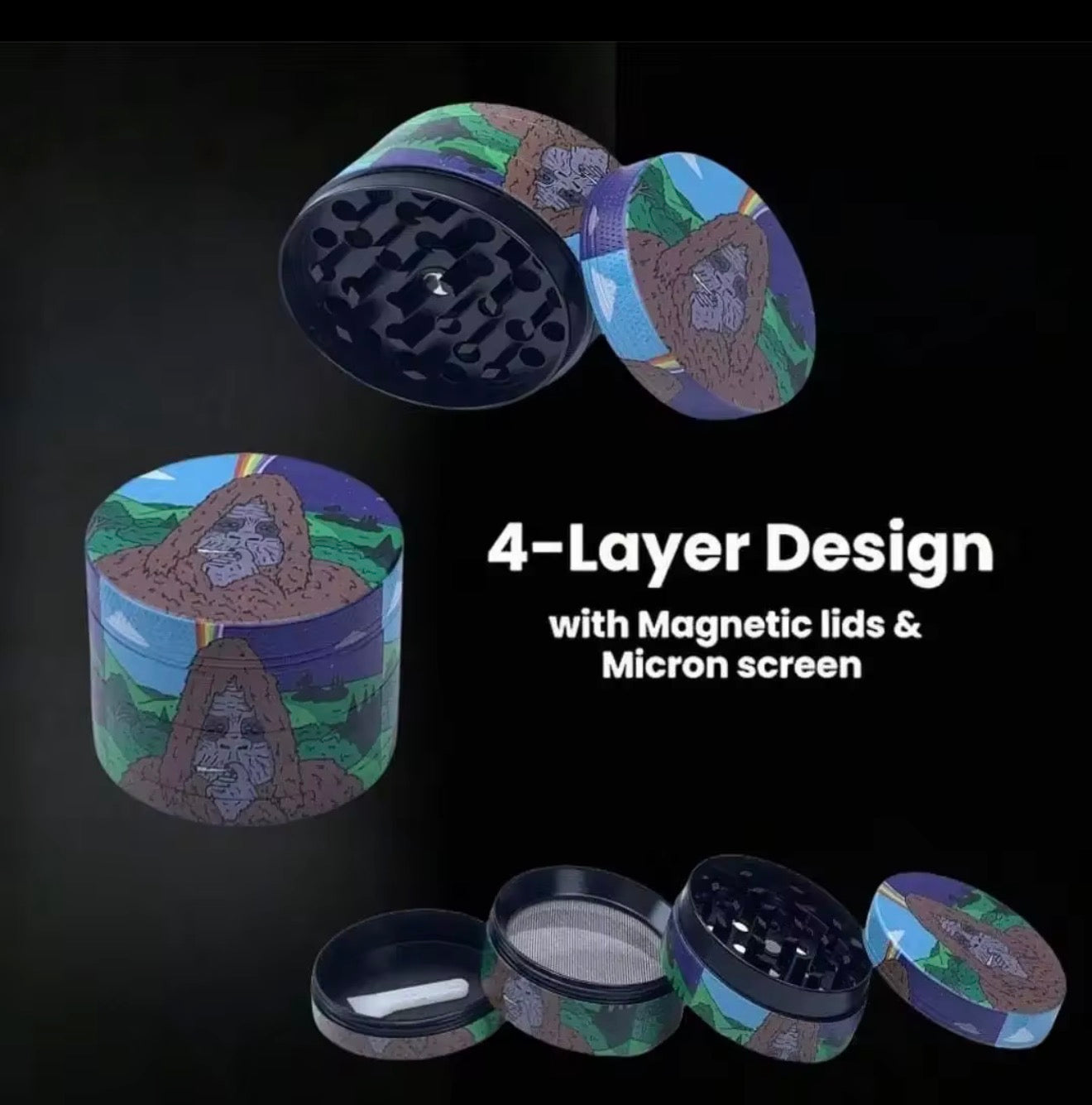 Sassy Sasquatch herb grinder